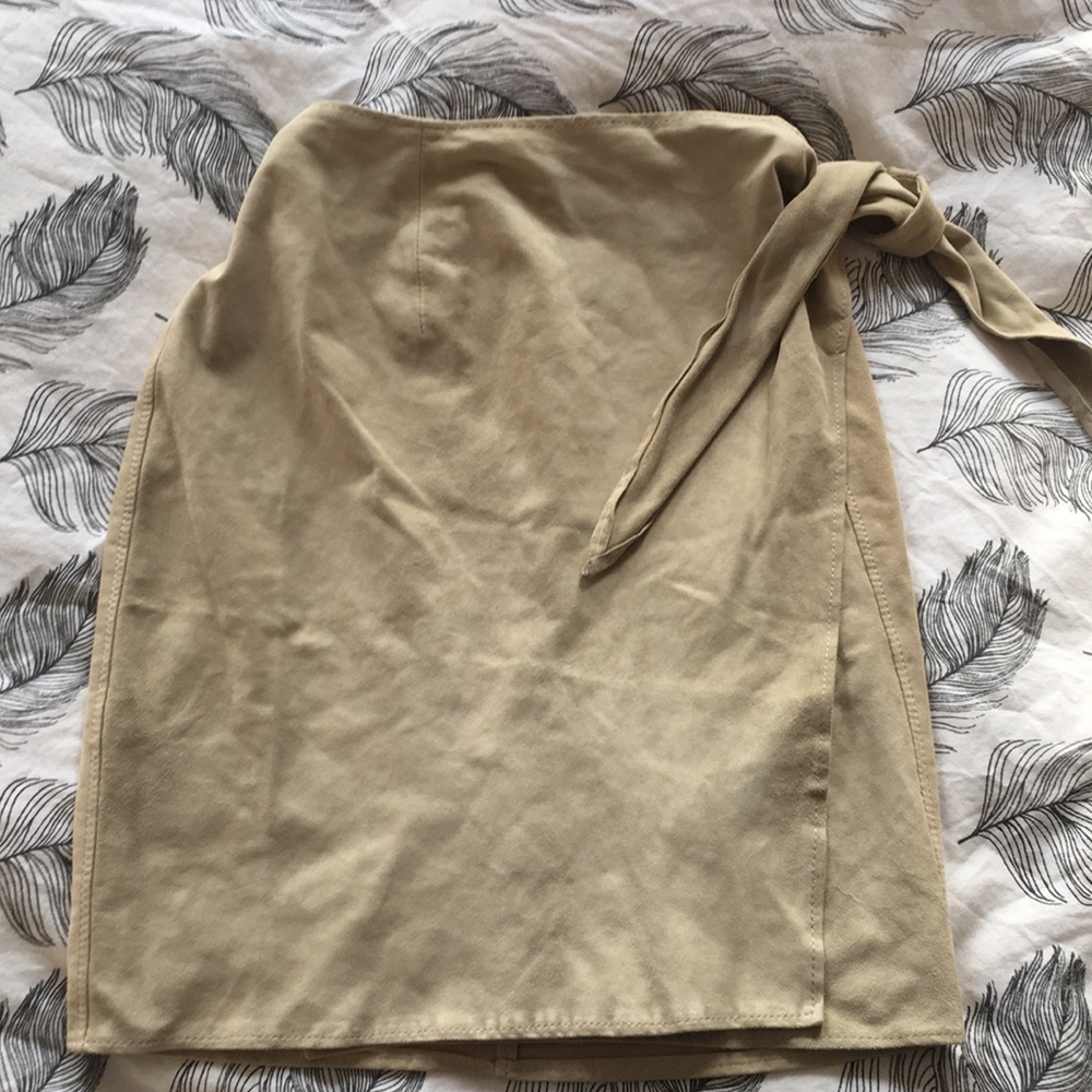 Real Vintage Chamois High Waisted Italian Skirt
